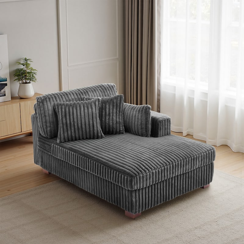 DREAMSIDEA Oversized Right Facing Chaise Lounge Lofa