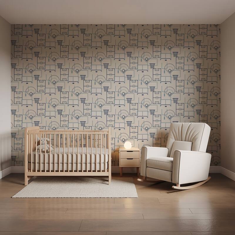 Veer Decor Sports Play Zone Peel and Stick Wallpaper