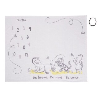Disney Classic Winnie The Pooh Milestone Baby Blanket