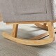 preview thumbnail 11 of 17, 27.2" Modern Upholstered Rocking Chair with Two Side Pocket for Living Room
