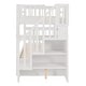 preview thumbnail 30 of 46, Functional Design Wood Bunk Bed with Trundle, Storage Staircases and Guardrails for Safety Guaranteed