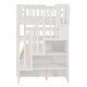 preview thumbnail 16 of 46, Roomfitters Stairway Twin-Over-Twin Bunk Bed with Twin Trundle, Sturdy Wooden Frame, Built-in Steps, Safety Guardrails