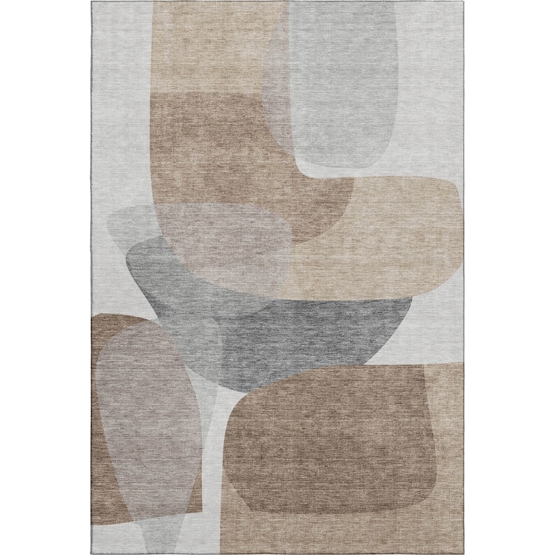 Premium Washable Super Soft Contemproary Retro Mayfield Rug
