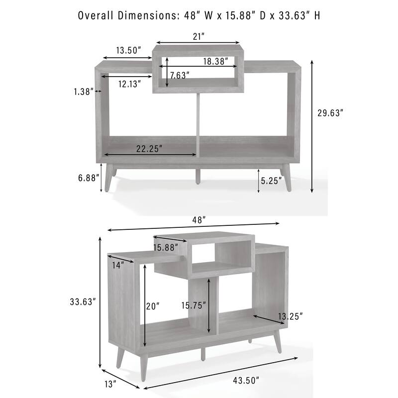 Crosley Nashville Medium Record Player Stand With Vinyl Storage