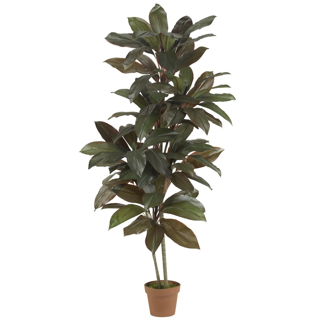 Silk Plant 5ft Real Touch - Lush Greenery Indoor Outdoor Decor - 5ft.