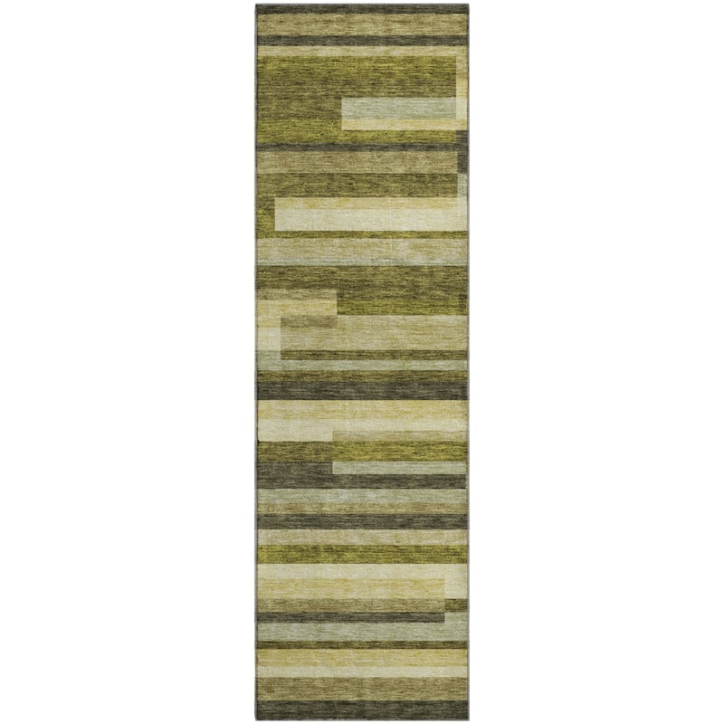 Premium Washable Super Soft Mosaic Stripe Mayfield Rug