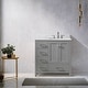 preview thumbnail 6 of 20, BATHLET 36 inch Grey Bathroom Vanity Set with Marble Top, Right Sink