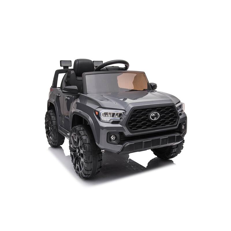 Ride-On Car, 12V Battery Operated Electric Kids Toy - Gray