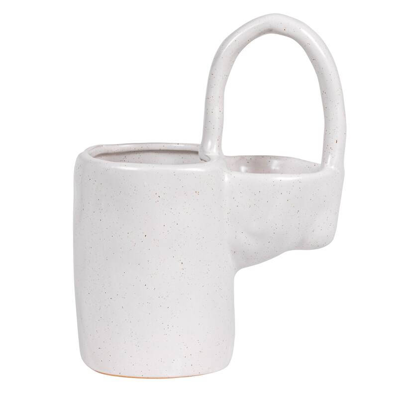 Stoneware Sponge and Dish Brush Holder - 5.4"L x 3.8"W x 7.1"H