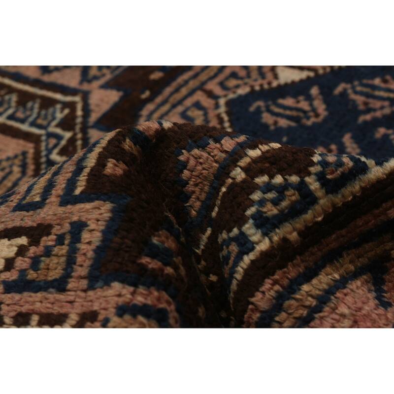 ECARPETGALLERY Hand-knotted Melis Vintage Brown Wool Rug - 4'3 x 12'0