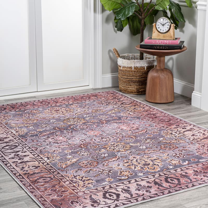 JONATHAN Y Regis Ornate Persian All-Over Machine Washable Area Rug