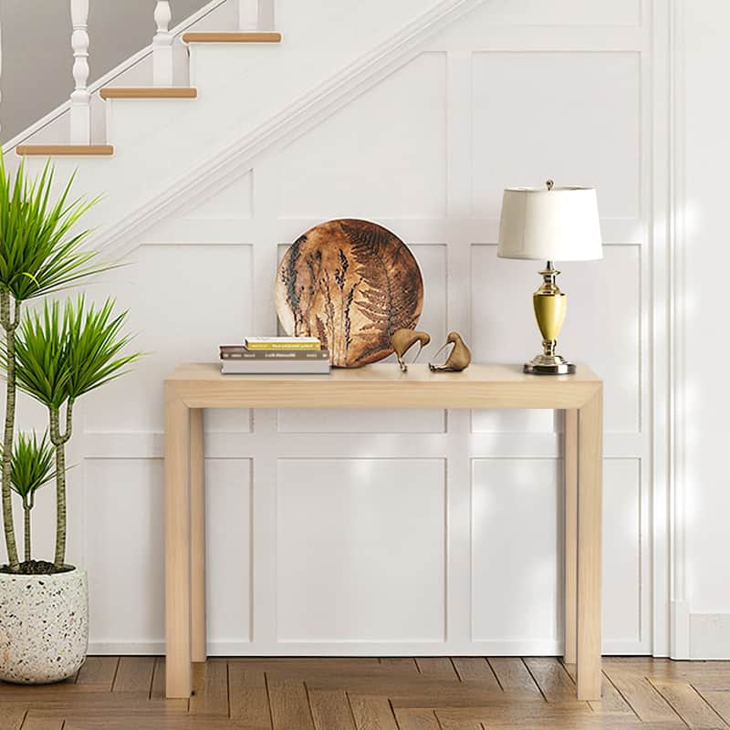 Pinewood Entryway Table Console with Sturdy Surface 220 lbs - 46.1 x 11.8 x 31.9 in