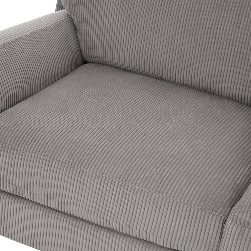 90" Oversized Modular Sectional Corduroy Sofa