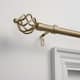 Porch & Den Freret 1-inch Curtain Rod and Finial Set - 66" to 120" - Gold