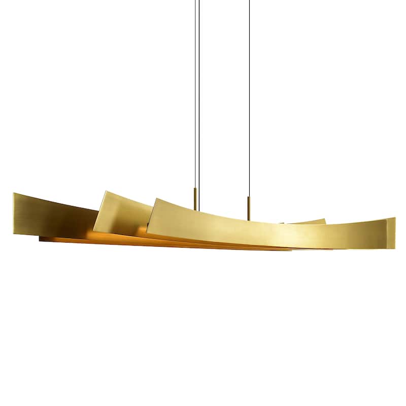 Candora Integrated LED Brass Chandelier