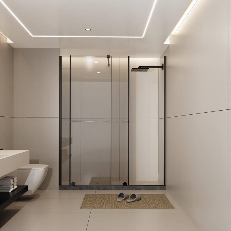 Shower Sliding Door Walk-in Shower Screen Dual Usage