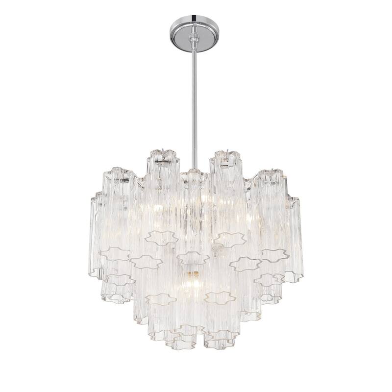 Crystorama Lighting Group ADD-306-CL Addis 6 Light 20" Wide Waterfall