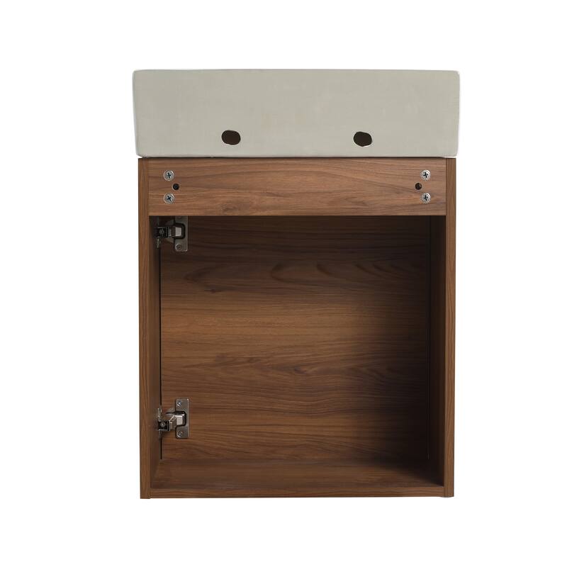 BNK 16/18 Inch Single Sink Bathroom Vanity with Soft Close Door