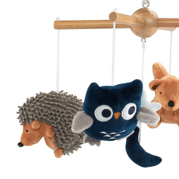 Shop Lambs Ivy Whimsical Woods Fox Owl Musical Baby Crib Mobile