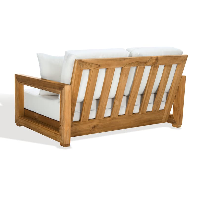 SAFAVIEH Couture Montford Brazilian Teak 2-Seat Bench - 53"W x 36"D x 27"H