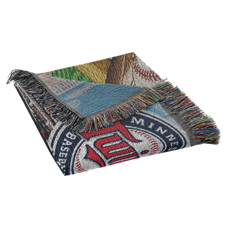 MLB Woven Tapestry Throw Blanket