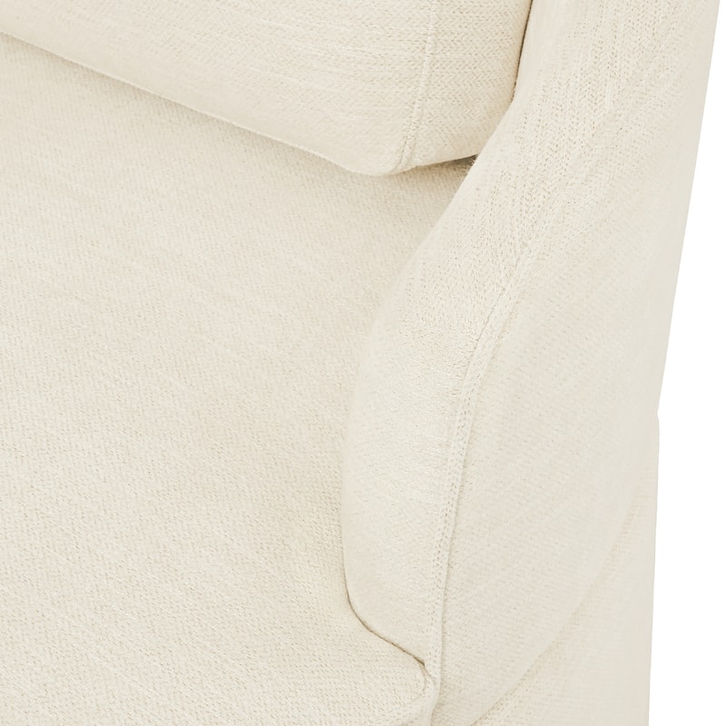 Set of 2 Modern 40.''W Upholstered Comfortable Swivel Barrel Accent Chair with Pillows