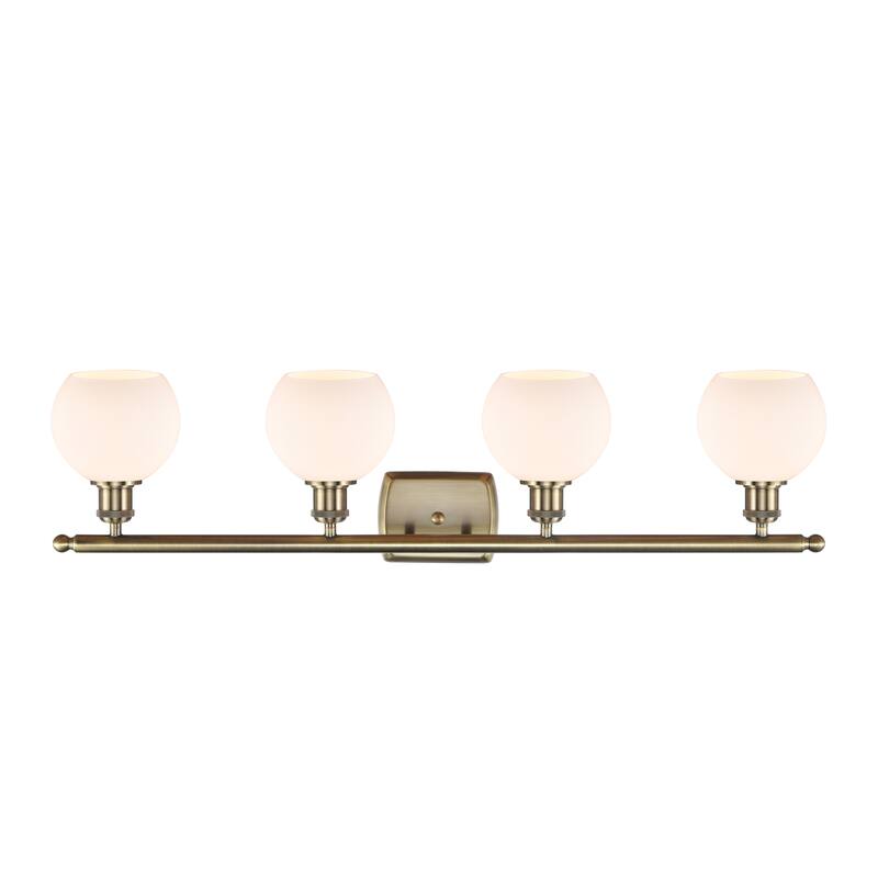 Innovations Lighting Athens - 4 Light 36" Bath Vanity Light - 6" Shade