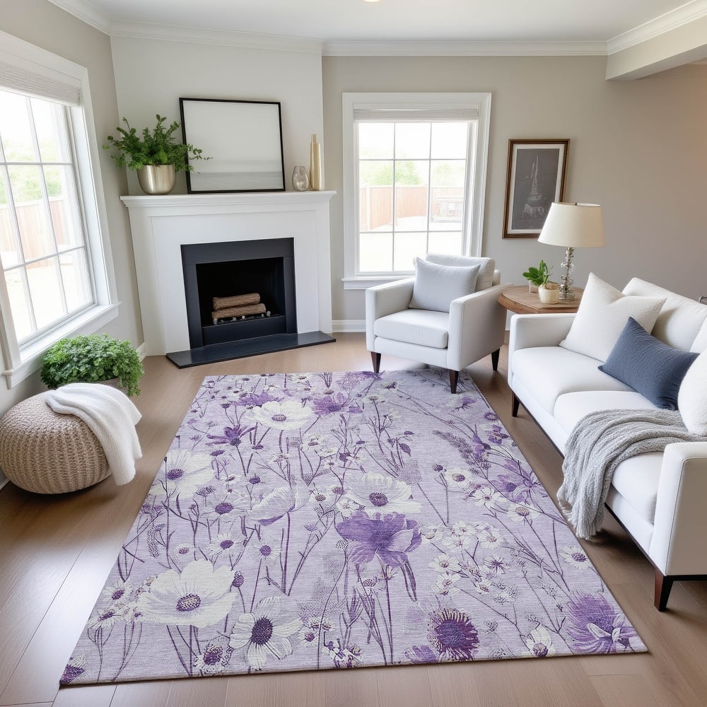 Premium Washable Super Soft Floral Mayfield Rug