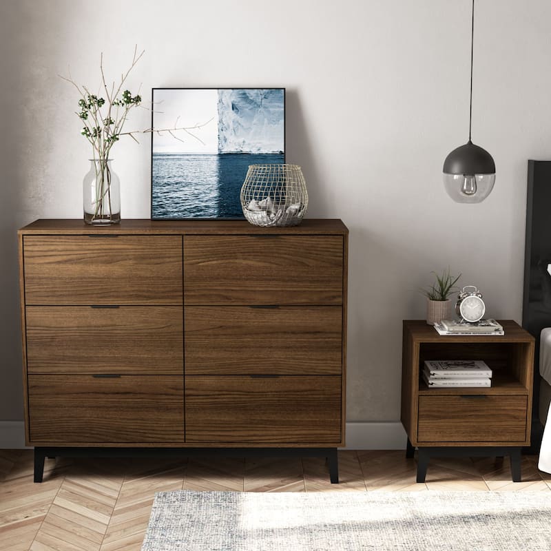 Polifurniture Victoria Modern 6 Drawer Double Dresser
