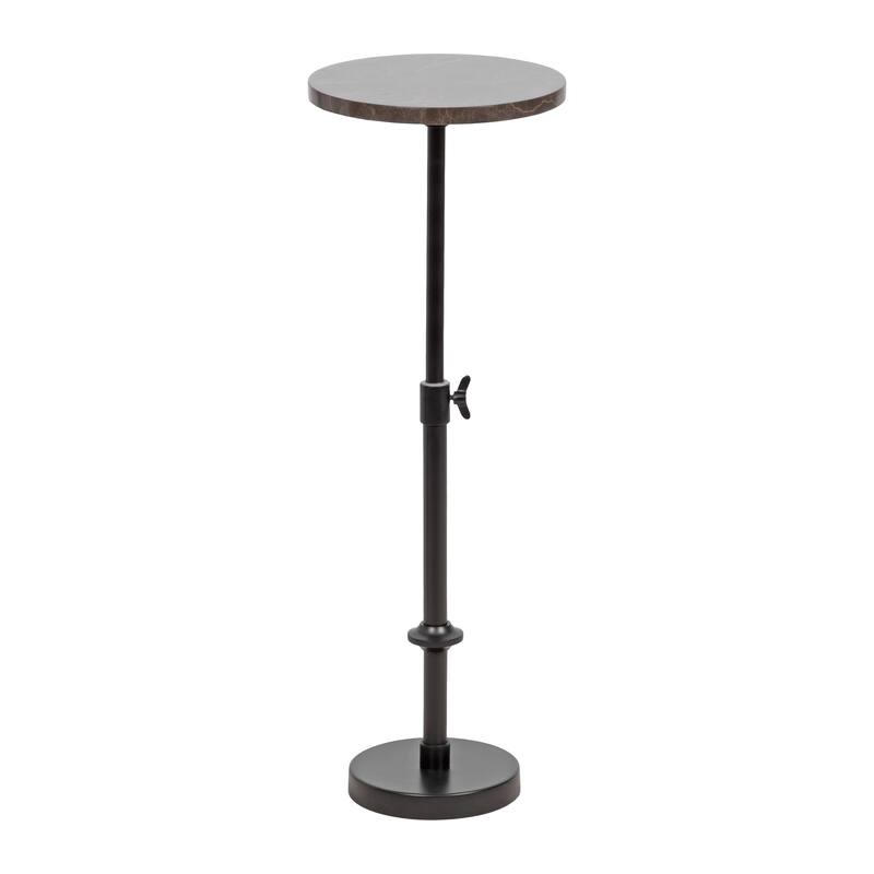 Kate and Laurel Engles Adjustable Marble Table and Plant Stand