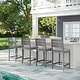 preview thumbnail 16 of 20, Martha Stewart 2PK All-Weather Patio Bar Stools with Seat Cushions - 19.5"W x 22.5"D x 44.5"H