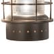 preview thumbnail 8 of 6, VAXCEL Hyannis 1-Light Coastal Outdoor Wall Sconce made of Durable Steel, Clear Ribbed Glass Shade, LED Compatible