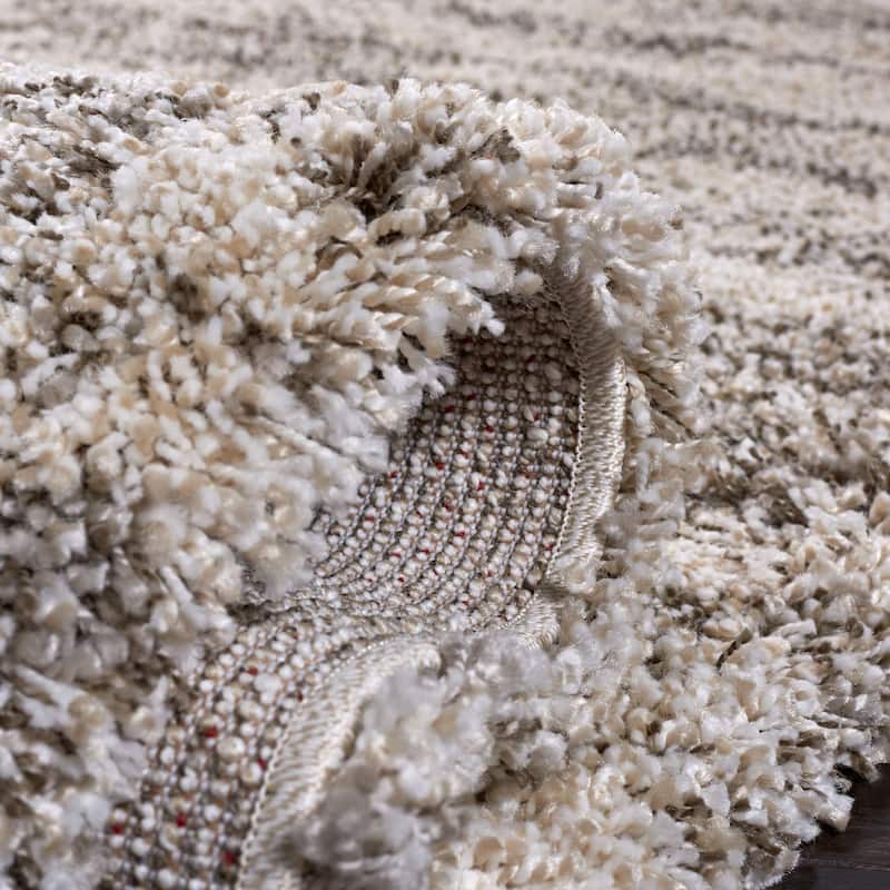 SAFAVIEH Hudson Shag Lulzime Modern Abstract 2-inch Thick Rug