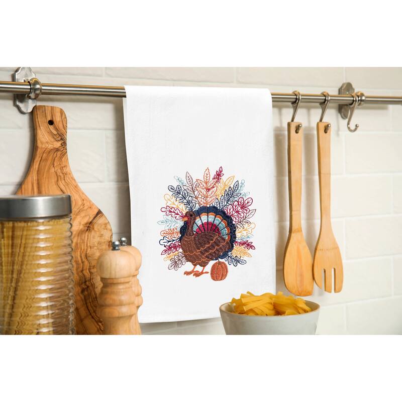 Colorful Harvest Turkey Towel
