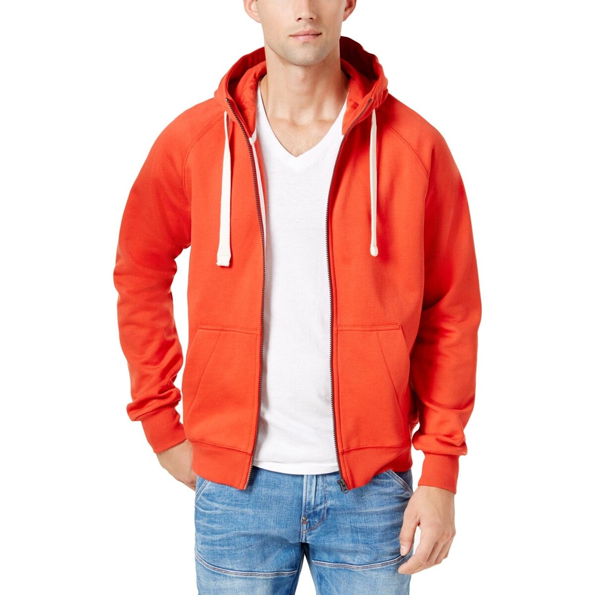 orange g star hoodie