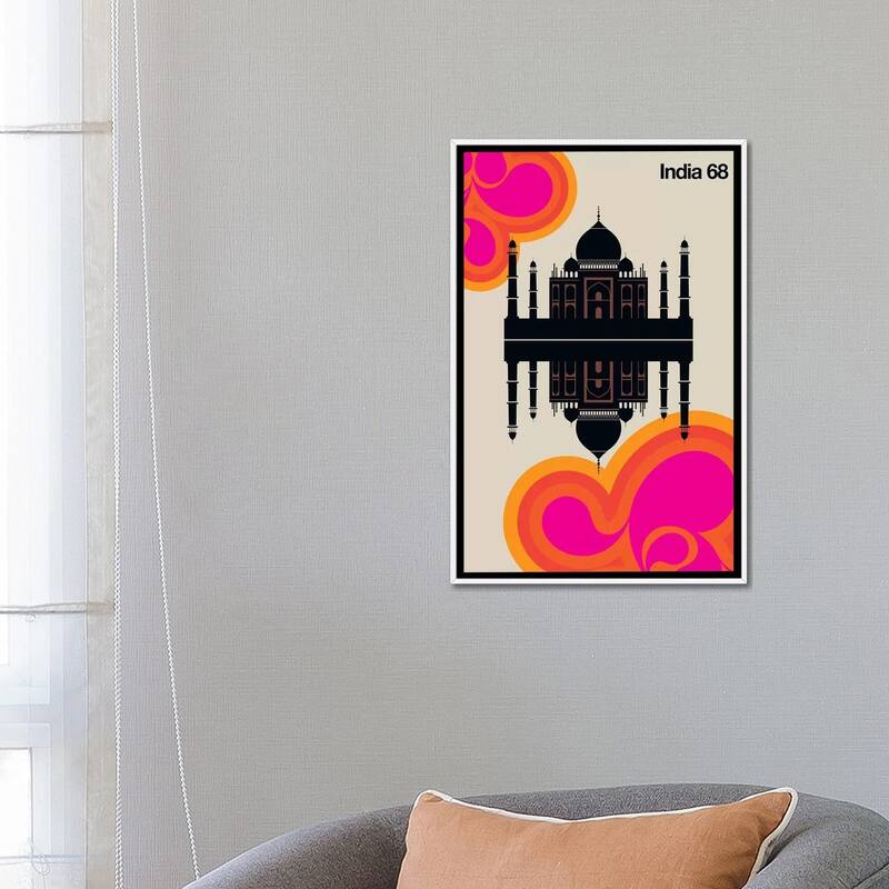 iCanvas "India 68" by Bo Lundberg Framed Canvas Print