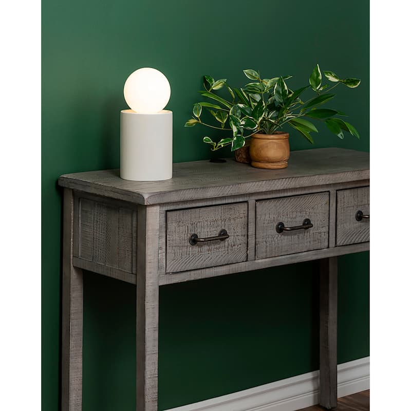 Ceramic Short Pillar Table Lamp