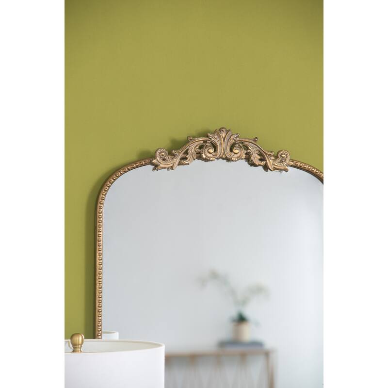Classic Antique Arched Mirror Hanging or Leaning Against Wall