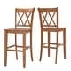 preview thumbnail 1 of 11, Eleanor X Back Bar Height Chairs (Set of 2) by iNSPIRE Q Classic Oak