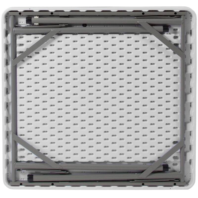 4-Player Folding Card Game Table with Cup Holders - 34.5"D x 34.5"W x 29"H