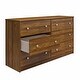 preview thumbnail 17 of 26, Ameriwood Home Ellery 6 Drawer Wide Dresser
