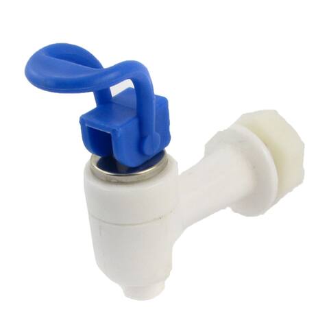 School Home 15mm Threaded Tap Faucet Water Dispenser Blue White - Red Blue - 3.9" x 3.1" x 1.2" (L*W*H)