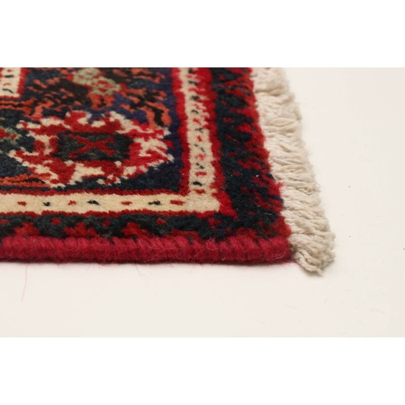 ECARPETGALLERY Hand-knotted Anatolian Vintage Red Wool Rug - 4'5 x 6'7