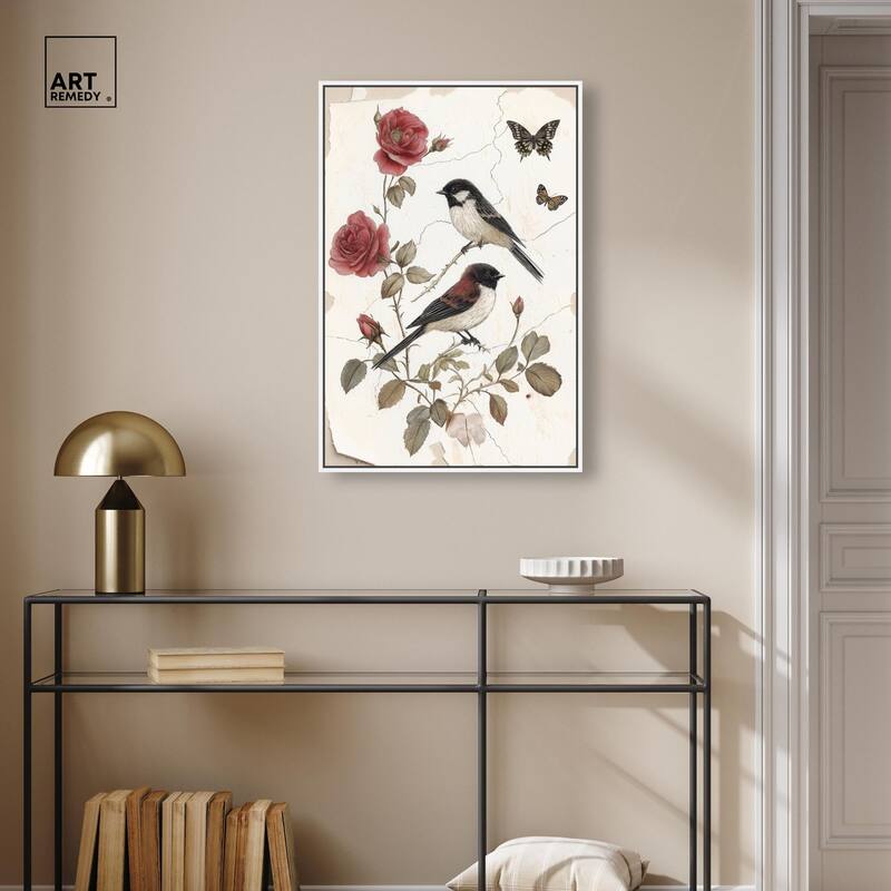 Birdsong and Bloom Canvas by Art Remedy