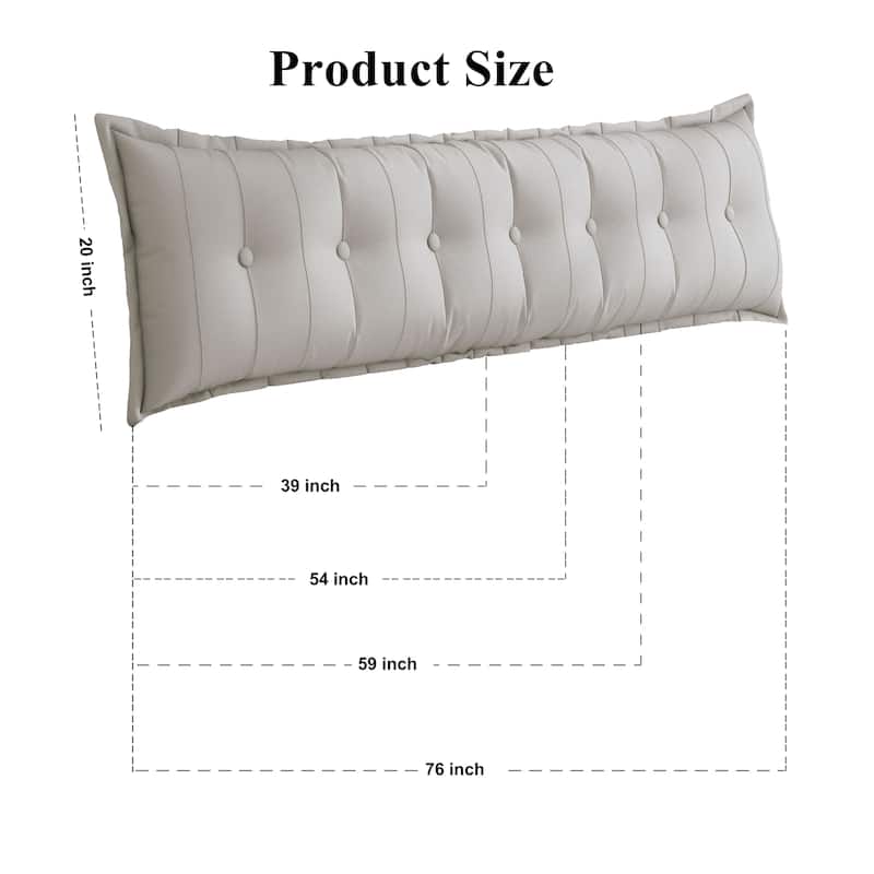 WOWMAX Large Body Pillow Back Rest Reading Pillow Lumbar Support Pillow