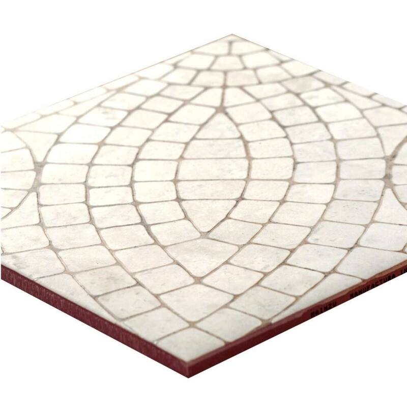 Roman Road 8x8 Matte Porcelain Encaustic Tile - Floor & Wall
