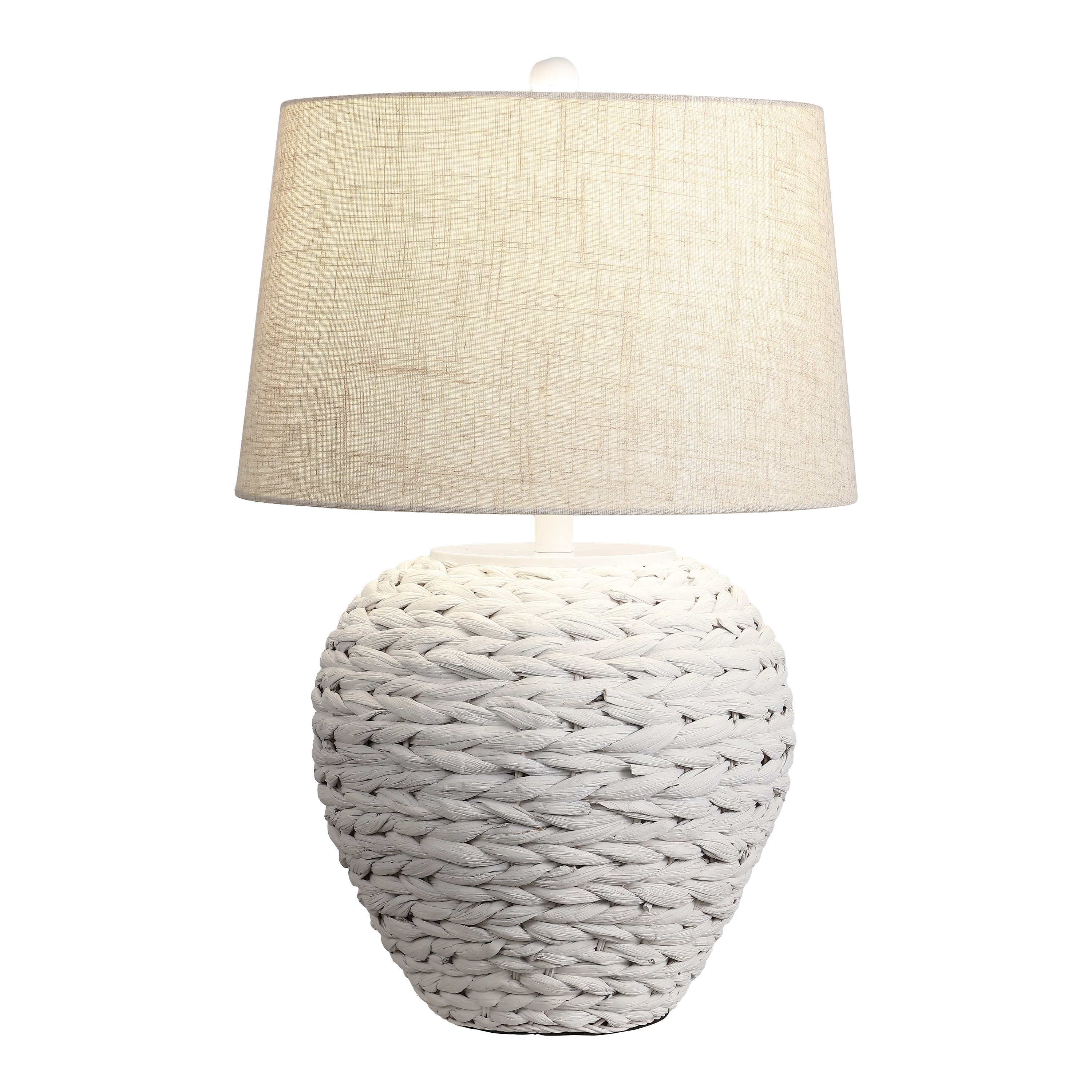Elicia 24.5" Banana Leaf Basket LED Table Lamp, by JONATHAN Y