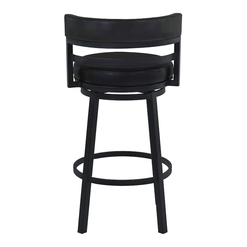 Madrid Upholstered Bar or Counter Height Swivel Barstool