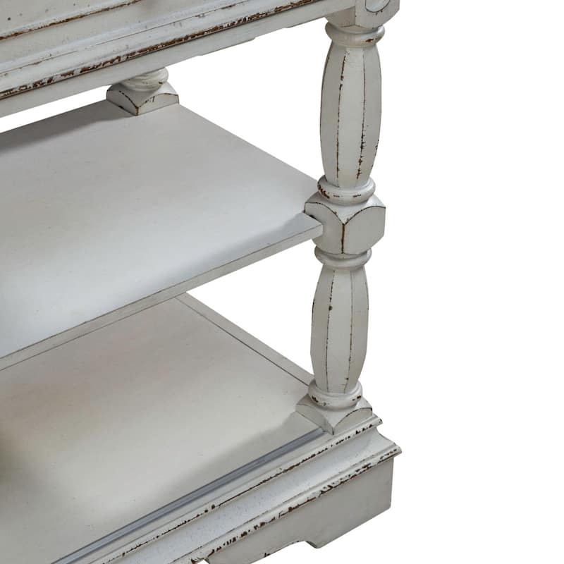 Liberty Furniture Magnolia Manor Bar Cart with Flip Top - Width 38" x Depth 15" x Height 38"