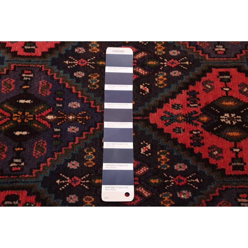 ECARPETGALLERY Hand-knotted Kayseri Vintage Dark Navy, Red Wool Rug - 5'4 x 7'2